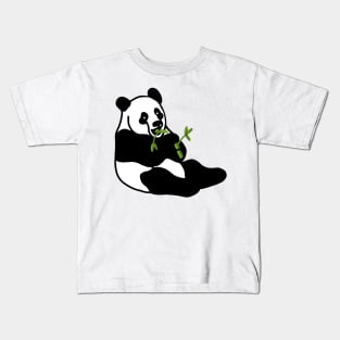 Giant Panda having lunch Kids T-Shirt